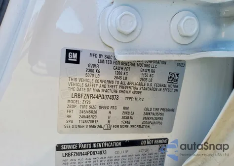 2023 Buick Envision Essence z USA, uszkodzony, nr VIN LRBFZNR44PD074073